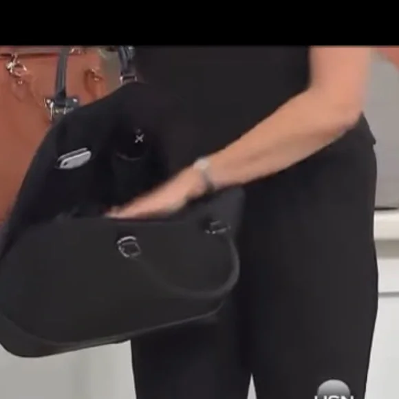 Joy Mangano St. Tropez Black Satchel - Picture 4 of 11